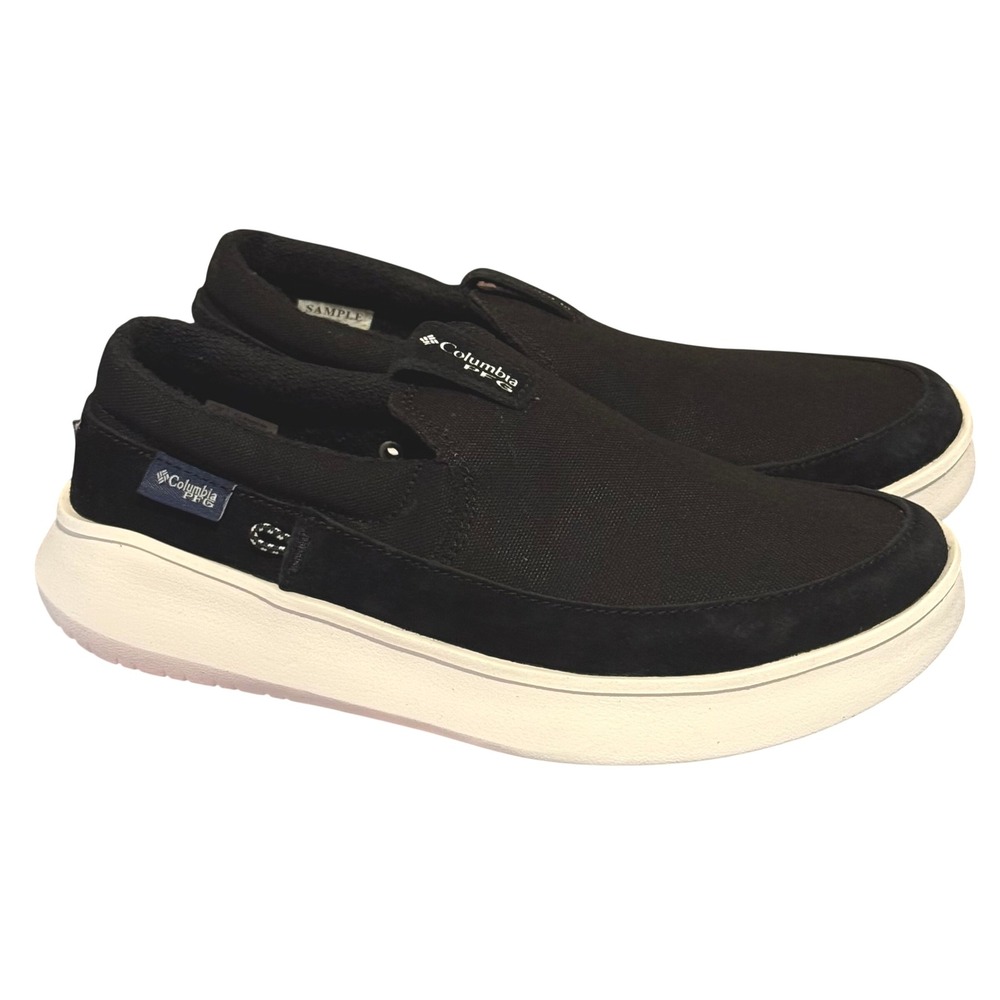 New Columbia Women's‎ PFG Boatside Slip On Shoes 7 Rare Color Black